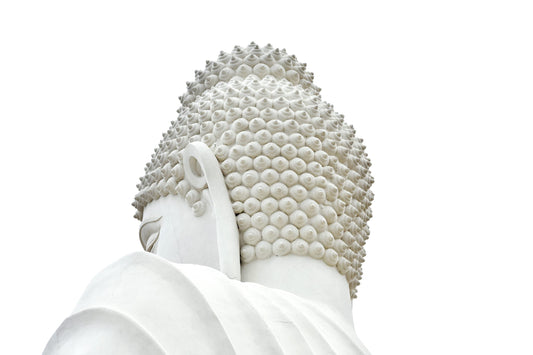 White Buddha Statue Canvas Art Wall Picture