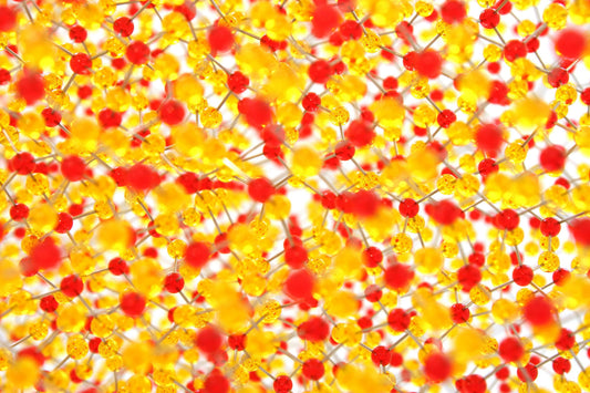 Yellow Red Abstract Pins Canvas Art Wall Picture Or Gloss Print